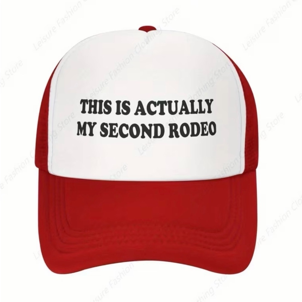 Funny Western Trucker Hat – This Is Actually My Second Rodeo SnapBack Cap